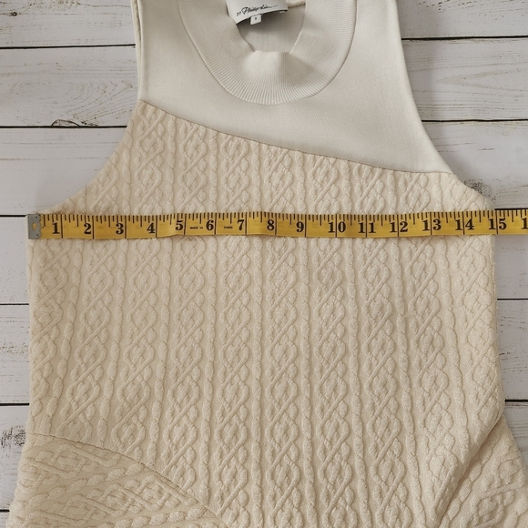 3.1 Phillip Lim Classic Cream "Cable Knit" Sleeveless Mini Dress Size Small - Picture 10 of 15